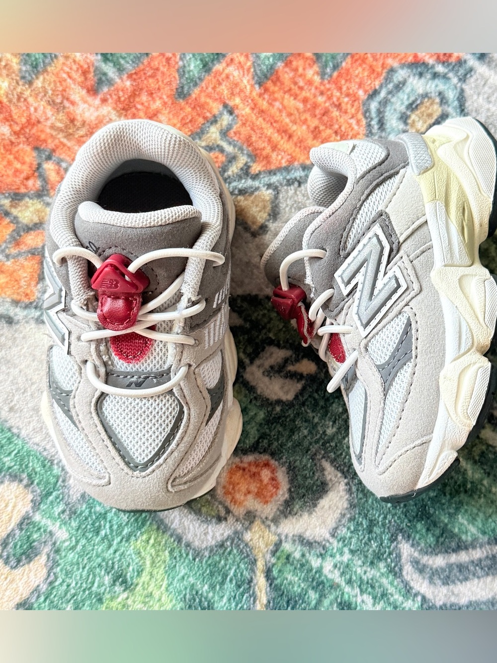 New Balance 9060 Bungee Toddler Sneakers - Raincloud Castlerock Size US 5